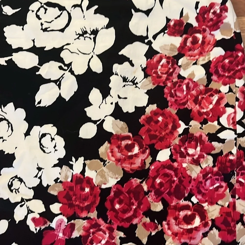 WHBM floral pencil skirt